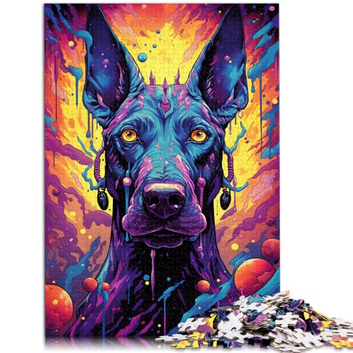 1000-teiliges Puzzle für Erwachsene, Future Doberman, Lernspiel, Herausforderungsspielzeug, einzigartige Geburtstags, 10,27 x 14,96 Zoll, von SYUNFEI