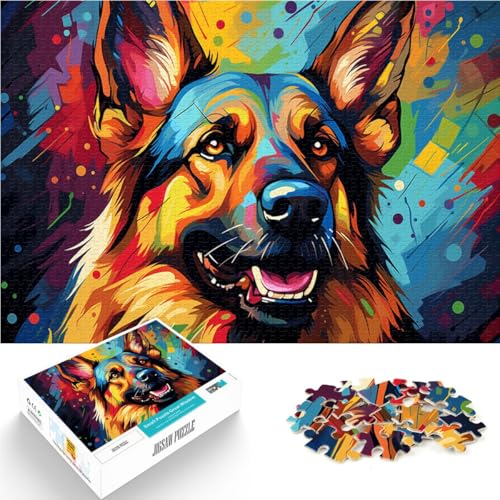 Puzzle 1000 Teile für Erwachsene Deutscher Schäferhund Puzzle Lernspiele Lernspiel für Geburtstag, Weihnachten 50 x 75 cm für 14-Jährige Puzzle 1000 Teile für Erwachsene Deutscher Schäferhund Puzzle Lernspiele Lernspiel für Geburtstag, Weihnachten 50 x 75 cm für 14-Jährige von SYUNFEI