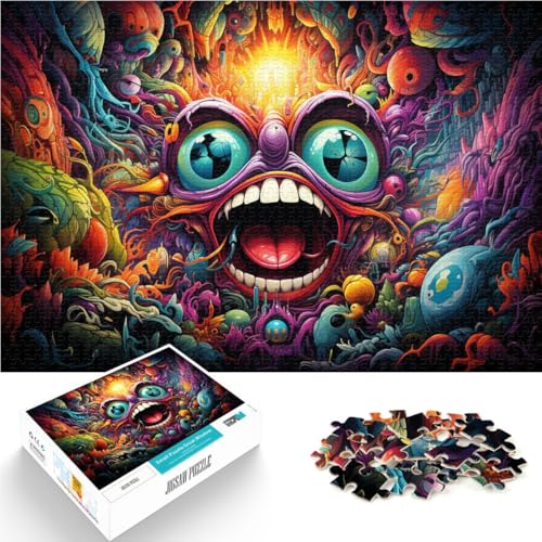 Puzzles für Kinder, buntes Synthwave-Monster-Puzzle, 2000 Teile, 27.56 in x39.37 in, Graukarten-Puzzles für Jugendliche und Erwachsene, tolles Geschenk für Erwachsene und Kinder Puzzles für Kinder, buntes Synthwave-Monster-Puzzle, 2000 Teile, 27.56 in x39.37 in, Graukarten-Puzzles für Jugendliche und Erwachsene, tolles Geschenk für Erwachsene und Kinder von SYUNFEI