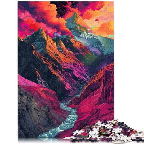 Puzzle für Erwachsene, 1000 Teile, Landschaftskunst, Familienunterhaltungsspielzeug für die Heimdekoration,38x52cm, für Jugendliche ab 14 Jahren von SYUNFEI