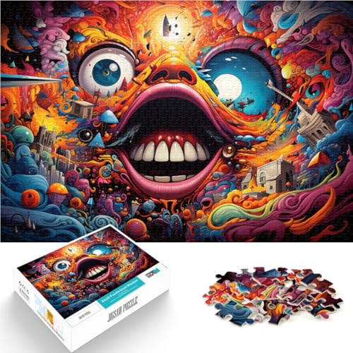 Puzzle 1000 Teile für Erwachsene, Monster-Spielzeug. Helfen Sie dem Gehirn, süchtig machendes Spielzeug zu trainieren und Geduld zu entwickeln. 10,27 Zoll x 14,96 Zoll von SYUNFEI