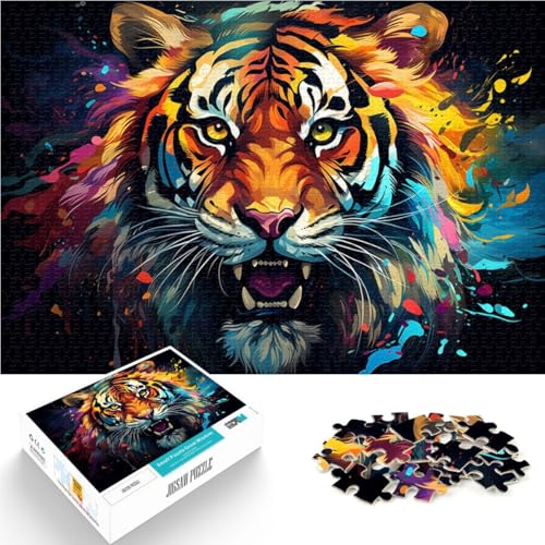 Puzzle 1000 Teile für Erwachsene, Tiger-Spielzeug. Helfen Sie dem Gehirn, süchtig machendes Spielzeug zu trainieren und Geduld zu fördern. 14,96 Zoll x 20,47 Zoll Puzzle 1000 Teile für Erwachsene, Tiger-Spielzeug. Helfen Sie dem Gehirn, süchtig machendes Spielzeug zu trainieren und Geduld zu fördern. 14,96 Zoll x 20,47 Zoll von SYUNFEI