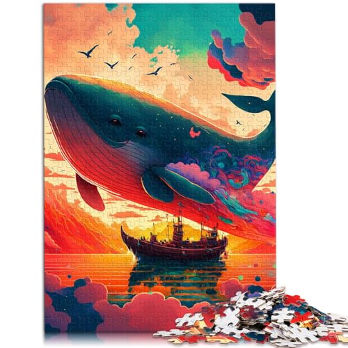 1000-teiliges Puzzle für Erwachsene, Wale, Reisespiel, Spielzeug, Stressabbau, Urlaub zu Hause, Zeitvertreib,38x52cm, für Teenager ab 14 Jahren 1000-teiliges Puzzle für Erwachsene, Wale, Reisespiel, Spielzeug, Stressabbau, Urlaub zu Hause, Zeitvertreib,38x52cm, für Teenager ab 14 Jahren von SYUNFEI