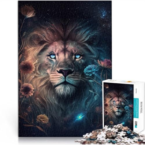 Puzzle 1000 Teile Erwachsene, Weltraum-Löwe, Kunstspiel, Spielzeug, Herausforderung die Gehirnintelligenz, süchtig machendes Spielzeug, 14,96 x 20,47 Zoll, 14-Jährige Puzzle 1000 Teile Erwachsene, Weltraum-Löwe, Kunstspiel, Spielzeug, Herausforderung die Gehirnintelligenz, süchtig machendes Spielzeug, 14,96 x 20,47 Zoll, 14-Jährige von SYUNFEI