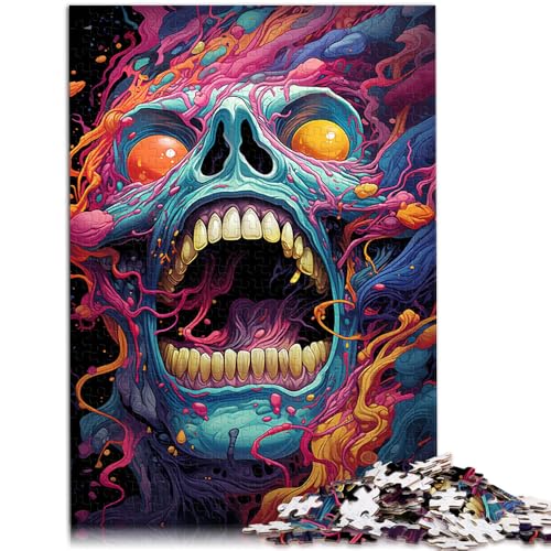 Puzzle 1000 Teile für Erwachsene, böses Monster, anspruchsvolles, schwieriges Puzzle, Geschenke für Freunde und Familie, 14,96 x 20,47 Zoll, für 14-Jährige von SYUNFEI