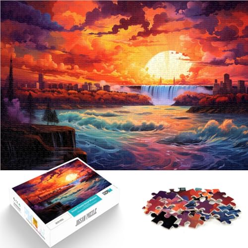 Puzzle für Erwachsene, 1000 Teile, „Die Schönheit der Niagarafälle“, Lernspielzeug, tolles Geschenk, 50 x 75 cm, für Teenager ab 14 Jahren Puzzle für Erwachsene, 1000 Teile, „Die Schönheit der Niagarafälle“, Lernspielzeug, tolles Geschenk, 50 x 75 cm, für Teenager ab 14 Jahren von SYUNFEI