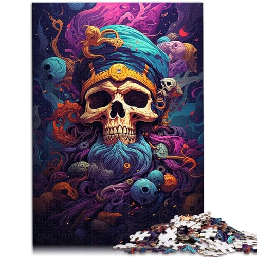 Puzzle 1000 Teile für Erwachsene, EIN Skelett-Piratenkapitän, tolles, 38x52cm, für Jugendliche ab 14 Jahren von SYUNFEI