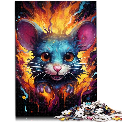 Puzzles für farbige Mäuse, 1000 Teile, 50 x 75 cm, Holzbrettpuzzles für Erwachsene und Kinder ab 14 Jahren, Puzzlespielzeug, Denkspiel Puzzles für farbige Mäuse, 1000 Teile, 50 x 75 cm, Holzbrettpuzzles für Erwachsene und Kinder ab 14 Jahren, Puzzlespielzeug, Denkspiel von SYUNFEI