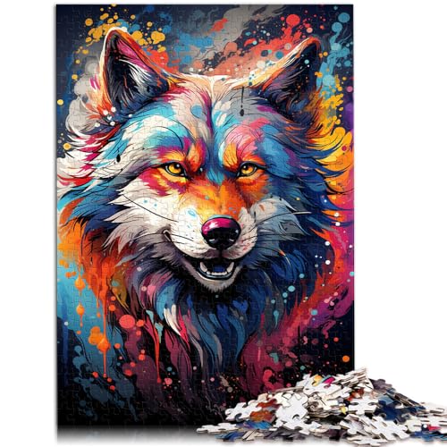 Puzzle 2000 Teile für Erwachsene, zum Ausmalen, Wolf, Stressabbau-Spielzeug mit passendem Poster und Quizblatt, 70 x 100 cm, für Teenager ab 14 Jahren Puzzle 2000 Teile für Erwachsene, zum Ausmalen, Wolf, Stressabbau-Spielzeug mit passendem Poster und Quizblatt, 70 x 100 cm, für Teenager ab 14 Jahren von SYUNFEI