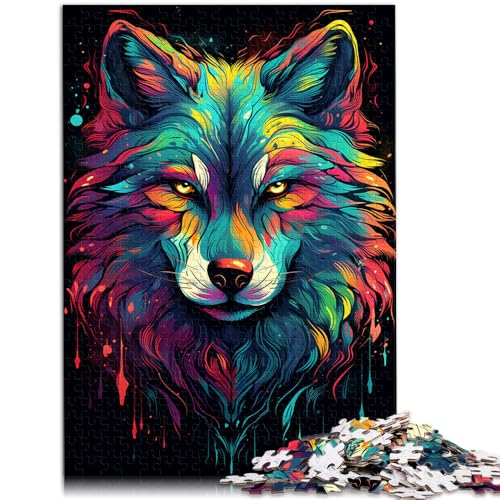 Puzzle für Erwachsene, 1000 Teile, Tiergeist, Wolf, anspruchsvolles Spiel, Puzzle, Wichtelgeschenke,50x75cm, für Teenager ab 14 Jahren von SYUNFEI