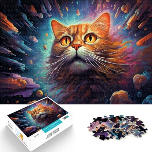 Puzzle für Erwachsene, 2000 Teile, exotische Katzen, Spiele, Spielzeug, Geschenk, Herausforderung für die Gehirnintelligenz, süchtig machendes Spielzeug, 27,56 x 39,37 Zoll, von SYUNFEI