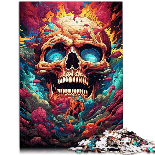 Puzzle mit 2000 Teilen für Erwachsene, lustige Spiele zum Ausmalen und Bemalen von Totenköpfen für die ganze Familie, mit passendem Poster und Quizblatt, 70 x 100 cm, von SYUNFEI