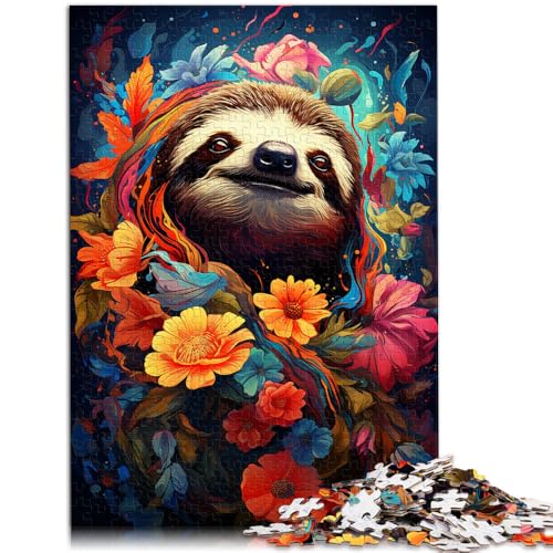 Puzzle 1000 Teile für Erwachsene, Malen, Faultier, Spiel, Spielzeug, Lernspiel für Geburtstag, Weihnachten,38x52cm, für 14-Jährige von SYUNFEI