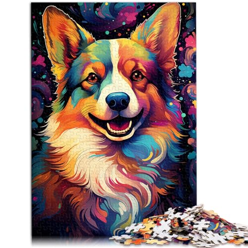 Puzzle 1000 Teile für Erwachsene, Malen, Farbe, Corgi-Hund, Lernspielzeug, Trainieren Sie Ihr Gehirn und Ihre Hände,38x52cm, für 14-Jährige Puzzle 1000 Teile für Erwachsene, Malen, Farbe, Corgi-Hund, Lernspielzeug, Trainieren Sie Ihr Gehirn und Ihre Hände,38x52cm, für 14-Jährige von SYUNFEI