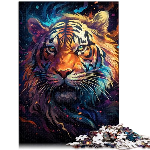 Puzzle 1000 Teile für Erwachsene. Das Puzzle „Tiger in Farbe malen ganze Familie. 10,27 Zoll x 14,96 Zoll Puzzle 1000 Teile für Erwachsene. Das Puzzle „Tiger in Farbe malen ganze Familie. 10,27 Zoll x 14,96 Zoll von SYUNFEI
