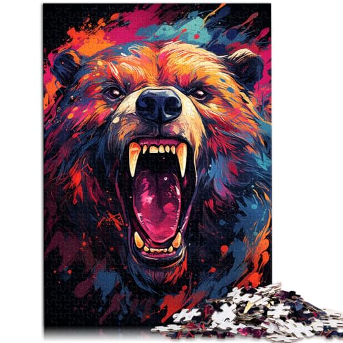 Puzzle für Erwachsene, 1000 Teile, Malen, Bär, Lernspielzeug, Weihnachtspuzzle, Geschenke, 19,7 x 29,5 Zoll, für Teenager ab 14 Jahren Puzzle für Erwachsene, 1000 Teile, Malen, Bär, Lernspielzeug, Weihnachtspuzzle, Geschenke, 19,7 x 29,5 Zoll, für Teenager ab 14 Jahren von SYUNFEI