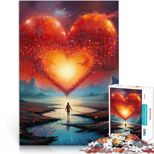 Reise des Herzens 1000-teiliges Puzzle für Teenager Geschenke zum Suchbegriff: Herausfordernde Spiele Wanddekoration 38x26cm von SYUNFEI