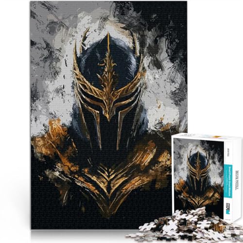 Ritterlicher Spartanischer Helm Puzzle für Jugendliche 1000 Teile Denksportaufgabe für Geeignet für die Schreibtischdekoration 38x26cm von SYUNFEI