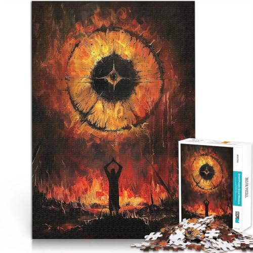 Ritual der Flammen 1000-teiliges Puzzle für Teenager Familienspiel zum Stressabbau, schwierige Herausforderung tolles Geschenk 38x26cm Ritual der Flammen 1000-teiliges Puzzle für Teenager Familienspiel zum Stressabbau, schwierige Herausforderung tolles Geschenk 38x26cm von SYUNFEI