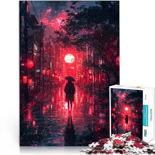 Rote Mondnacht 1000-teiliges Teenager-Puzzle Helfen Sie dem Gehirn, süchtig machende Spielzeuge zu trainieren, um Geduld zu entwickeln für Heimdekoration 38x26cm Rote Mondnacht 1000-teiliges Teenager-Puzzle Helfen Sie dem Gehirn, süchtig machende Spielzeuge zu trainieren, um Geduld zu entwickeln für Heimdekoration 38x26cm von SYUNFEI