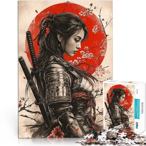Samurai-Frau mit Kirschblüten Puzzle 1000 Teile für Erwachsene Quizspiel Lustige Aktivitäten für zu Hause, Geburtstagsgeschenk, Reisegeschenk, 38x26cm Samurai-Frau mit Kirschblüten Puzzle 1000 Teile für Erwachsene Quizspiel Lustige Aktivitäten für zu Hause, Geburtstagsgeschenk, Reisegeschenk, 38x26cm von SYUNFEI