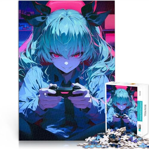 Sardellen Anime Gamer Girl 2000-teilige Puzzles für Erwachsene Mustermontage mit vollständig ineinander greifenden, zufällig geformten Teilen 70x100cm Sardellen Anime Gamer Girl 2000-teilige Puzzles für Erwachsene Mustermontage mit vollständig ineinander greifenden, zufällig geformten Teilen 70x100cm von SYUNFEI