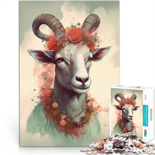 Schafe imaginär 1000-teiliges Puzzle für Teenager Geschenke zum Suchbegriff: Herausfordernde Spiele für Heimdekoration 38x26cm von SYUNFEI