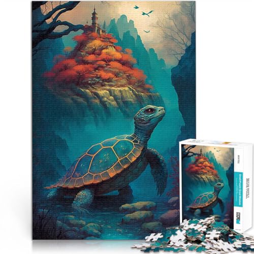 Schildkröte Winsome 1000-teilige Puzzles für Erwachsene lustige Spiele für die ganze Familie Geburtstagsgeschenke 38x26cm von SYUNFEI