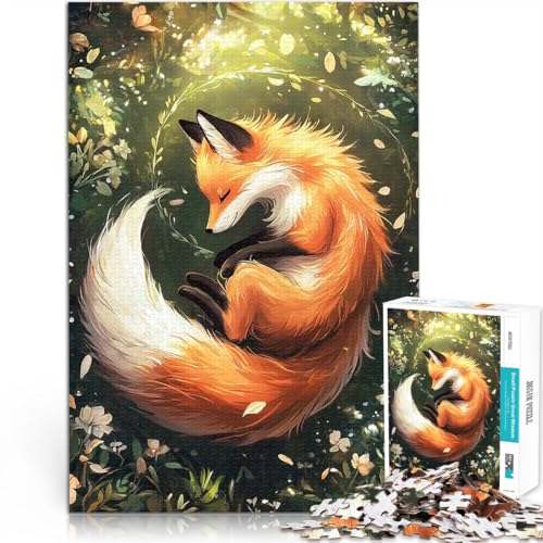 Schlafender Fuchs in Blumen Puzzle 1000 Teile für Teenager Schwierig und herausfordernd Wunschliste mit dem Weihnachtsmann 38x26cm Schlafender Fuchs in Blumen Puzzle 1000 Teile für Teenager Schwierig und herausfordernd Wunschliste mit dem Weihnachtsmann 38x26cm von SYUNFEI