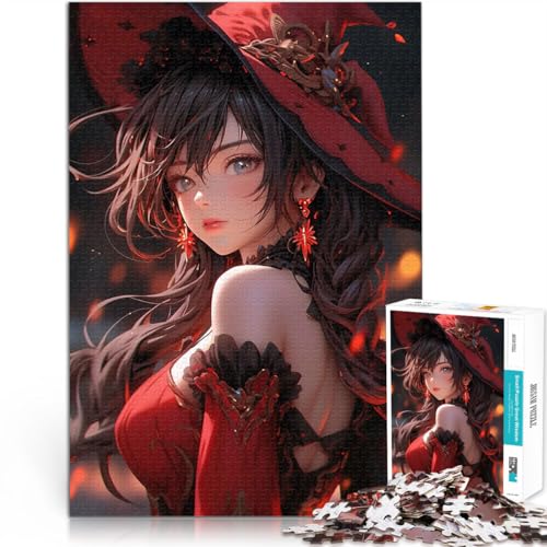 Schöne Hexe 2000-teilige Puzzles für Erwachsene Dekomprimierendes intellektuelles Lernspielzeug Tolles Geschenk für Spiele 70x100cm von SYUNFEI