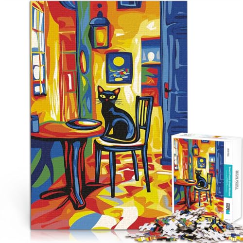 Schwarze Katze im Zimmer 2000-teiliges Puzzle für Teenager Rätsel Jedes Stück ist einzigartig – Anspruchsvolles Familienspiel 70x100cm Schwarze Katze im Zimmer 2000-teiliges Puzzle für Teenager Rätsel Jedes Stück ist einzigartig – Anspruchsvolles Familienspiel 70x100cm von SYUNFEI