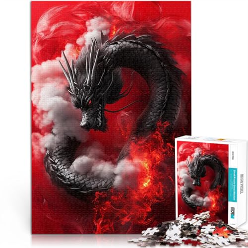 Schwarzer Drache in Flammen 2000-teiliges Puzzle für Teenager Denkspiel Jedes Stück ist einzigartig – Anspruchsvolles Familienspiel 70x100cm Schwarzer Drache in Flammen 2000-teiliges Puzzle für Teenager Denkspiel Jedes Stück ist einzigartig – Anspruchsvolles Familienspiel 70x100cm von SYUNFEI