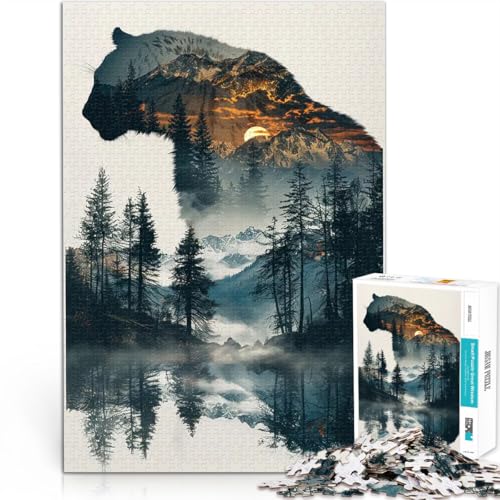 Schwarzer Leopard 2000-teilige Puzzles für Teenager Herausfordernd Schwierig Lustige Aktivitäten für zu Hause, Geburtstagsgeschenk, Reisegeschenk, 70x100cm Schwarzer Leopard 2000-teilige Puzzles für Teenager Herausfordernd Schwierig Lustige Aktivitäten für zu Hause, Geburtstagsgeschenk, Reisegeschenk, 70x100cm von SYUNFEI