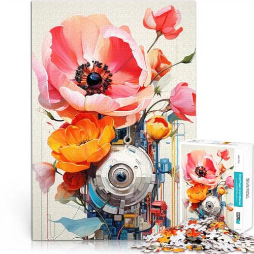 Science-Fiction-Blumen 1000-Teile-Puzzle für Teenager Spielspielzeug Einzigartige Geburtstags- und Geschenkideen 38x26cm von SYUNFEI