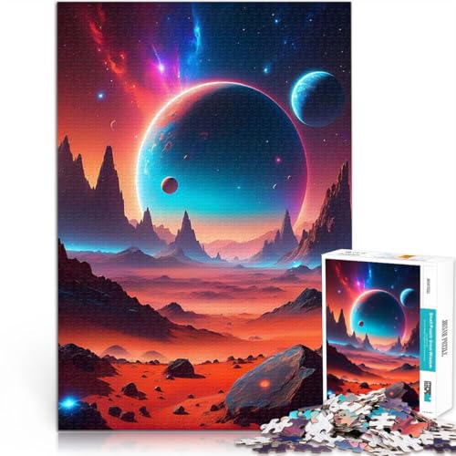 Science-Fiction-Szene auf Epic Planet Puzzle für Erwachsene mit 1000 Teilen Quizspiel Jedes Stück ist einzigartig – Anspruchsvolles Familienspiel 38x26cm Science-Fiction-Szene auf Epic Planet Puzzle für Erwachsene mit 1000 Teilen Quizspiel Jedes Stück ist einzigartig – Anspruchsvolles Familienspiel 38x26cm von SYUNFEI