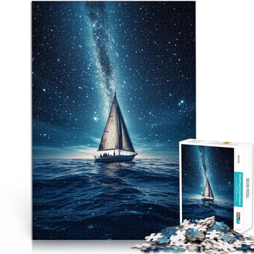 Segelboot Milchstraße 1000-teiliges Puzzle für Erwachsene Staycation: Zeit totschlagen Jedes Stück ist einzigartig – Anspruchsvolles Familienspiel 38x26cm Segelboot Milchstraße 1000-teiliges Puzzle für Erwachsene Staycation: Zeit totschlagen Jedes Stück ist einzigartig – Anspruchsvolles Familienspiel 38x26cm von SYUNFEI