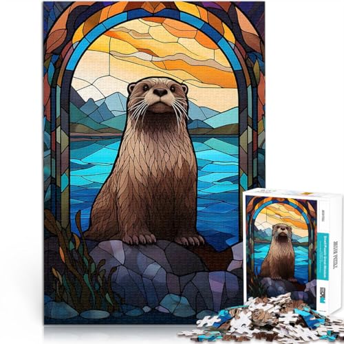 Siegel-Buntglas Puzzle 2000 Teile für Erwachsene Geschenke zum Suchbegriff: Herausfordernde Spiele Geburtstagsgeschenk 70x100cm von SYUNFEI