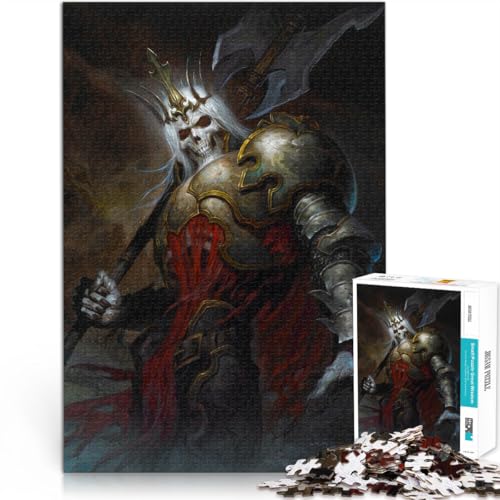 Skelettritter 1000-teiliges Puzzle für Teenager Gehirnintelligenz-Herausforderung süchtig machendes Spielzeug für Heimdekoration 38x26cm Skelettritter 1000-teiliges Puzzle für Teenager Gehirnintelligenz-Herausforderung süchtig machendes Spielzeug für Heimdekoration 38x26cm von SYUNFEI