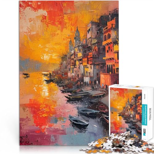 Sonnenuntergang Stadtbild mit Booten 1000-teiliges Puzzle für Erwachsene Quizspiel Wanddekoration Einzigartige Geburtstags 38x26cm Sonnenuntergang Stadtbild mit Booten 1000-teiliges Puzzle für Erwachsene Quizspiel Wanddekoration Einzigartige Geburtstags 38x26cm von SYUNFEI