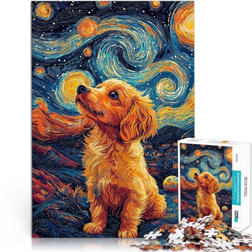 Sternennacht für Hunde Puzzle 1000 Teile für Jugendliche Spielspielzeug passendem Poster und Quizblatt 38x26cm Sternennacht für Hunde Puzzle 1000 Teile für Jugendliche Spielspielzeug passendem Poster und Quizblatt 38x26cm von SYUNFEI