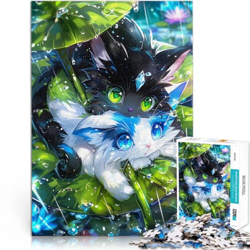 Süße Katzen im Regen 1000-teiliges Puzzle für Erwachsene Spielzeug-Intellektuelles Spiel einzigartiges Herausforderungsspiel 38x26cm Süße Katzen im Regen 1000-teiliges Puzzle für Erwachsene Spielzeug-Intellektuelles Spiel einzigartiges Herausforderungsspiel 38x26cm von SYUNFEI
