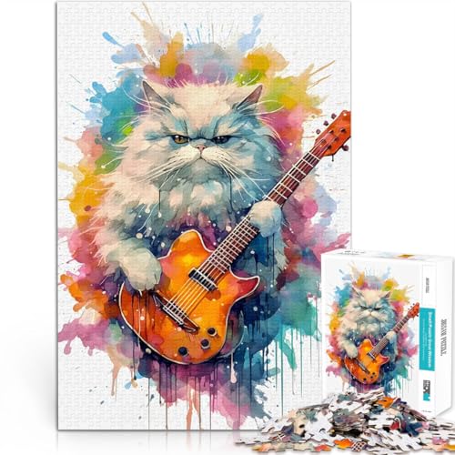 Süße Perserkatze 1000-teiliges Puzzle für Erwachsene Geschenke zum Suchbegriff: Herausfordernde Spiele Heimdekoration 38x26cm von SYUNFEI