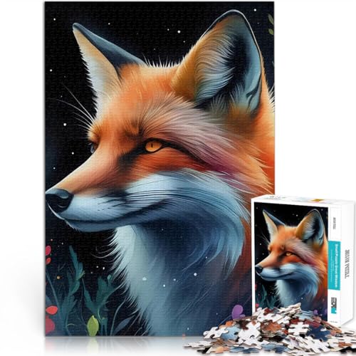Süßer Fuchs Teenager 2000-teiliges Puzzle Gehirnintelligenz-Herausforderung süchtig machendes Spielzeug Perfekte Dekoration 70x100cm von SYUNFEI