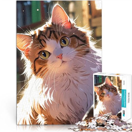 Süßes Katzenporträt 1000-teilige Puzzles für Erwachsene Pädagogisches Spielzeug zum Stressabbau Geburtstagsgeschenk, Geschenke 38x26cm Süßes Katzenporträt 1000-teilige Puzzles für Erwachsene Pädagogisches Spielzeug zum Stressabbau Geburtstagsgeschenk, Geschenke 38x26cm von SYUNFEI