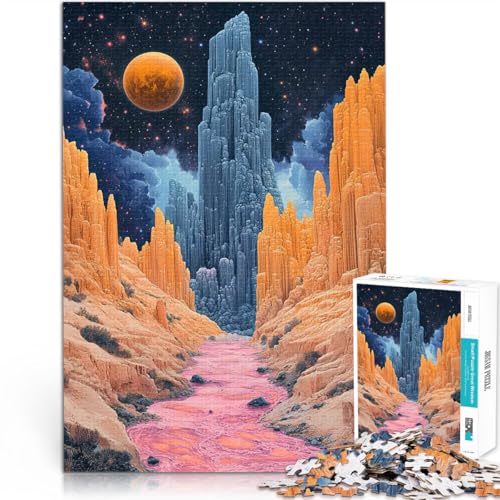 Surreale Alien-Canyon-Landschaft Teenager 1000 Teile Puzzle Denkspiel Lustige Aktivitäten für zu Hause, Geburtstagsgeschenk, Reisegeschenk, 38x26cm Surreale Alien-Canyon-Landschaft Teenager 1000 Teile Puzzle Denkspiel Lustige Aktivitäten für zu Hause, Geburtstagsgeschenk, Reisegeschenk, 38x26cm von SYUNFEI