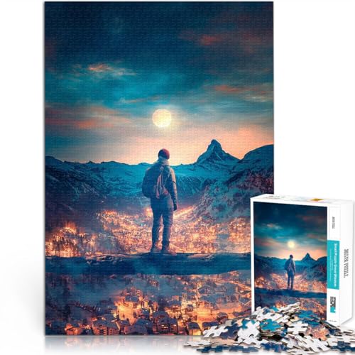 TRAUMSEHER 1000-teiliges Puzzle für Erwachsene Gehirnintelligenz-Herausforderung süchtig machendes Spielzeug Geburtstagsgeschenk 38x26cm TRAUMSEHER 1000-teiliges Puzzle für Erwachsene Gehirnintelligenz-Herausforderung süchtig machendes Spielzeug Geburtstagsgeschenk 38x26cm von SYUNFEI