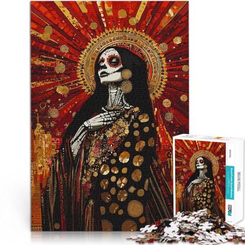 Tag der Toten Frau 1000-teilige Puzzles für Erwachsene für Lernspiel-Herausforderungsspielzeug Tolles Geschenk für Spiele 38x26cm Tag der Toten Frau 1000-teilige Puzzles für Erwachsene für Lernspiel-Herausforderungsspielzeug Tolles Geschenk für Spiele 38x26cm von SYUNFEI