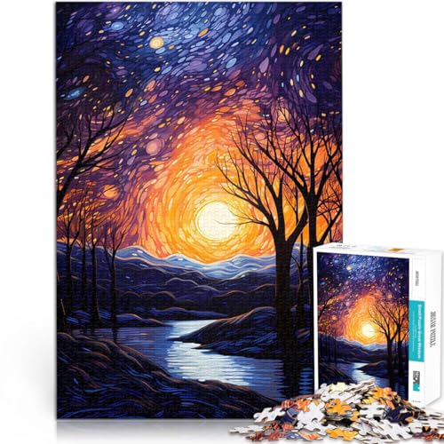 Tanzende Nachtstars 1000-teilige Puzzles für Erwachsene Spiele Spielzeug Geschenk Jedes Stück ist einzigartig – Anspruchsvolles Familienspiel 38x26cm Tanzende Nachtstars 1000-teilige Puzzles für Erwachsene Spiele Spielzeug Geschenk Jedes Stück ist einzigartig – Anspruchsvolles Familienspiel 38x26cm von SYUNFEI