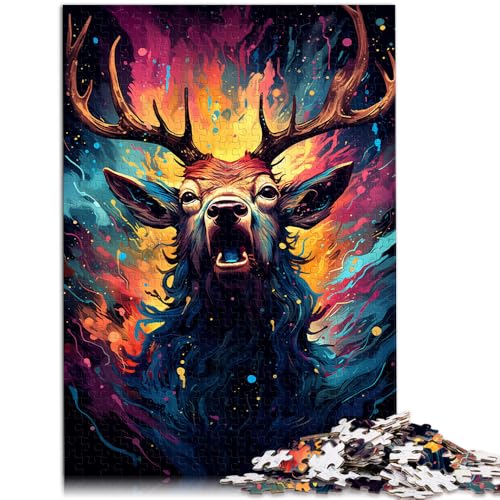 Puzzle für Erwachsene, 1000 Teile, Elch-Spielzeug, Lernspiele, Stressabbau, einzigartige Geburtstags, 50 x 75 cm, für 14-Jährige Puzzle für Erwachsene, 1000 Teile, Elch-Spielzeug, Lernspiele, Stressabbau, einzigartige Geburtstags, 50 x 75 cm, für 14-Jährige von SYUNFEI