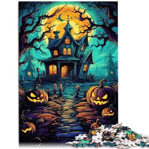 Puzzle für Erwachsene, 2000 Teile, gruseliges Halloween-Puzzle mit Präzisionsschnitt, geeignet als Schreibtischdekoration, 27,56 x 39,37 Zoll, für Jugendliche ab 14 Jahren von SYUNFEI